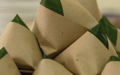 Kertas Nasi Coklat untuk Makanan Tradisional